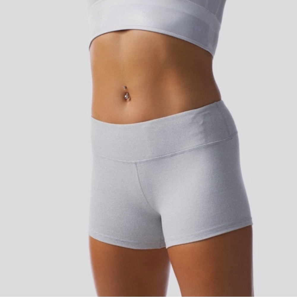 Born Primitive Alison Scudds Booty Shorts Heathered White Size Small